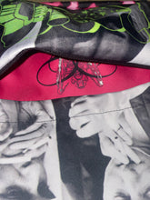 Load image into Gallery viewer, Pink and green all over print backpack
